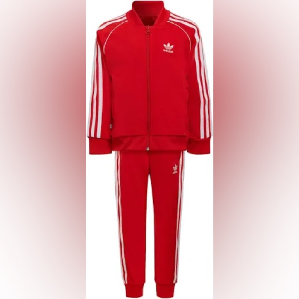 Adidas, Full tracksuit vivid red [new] [perfect condition]
